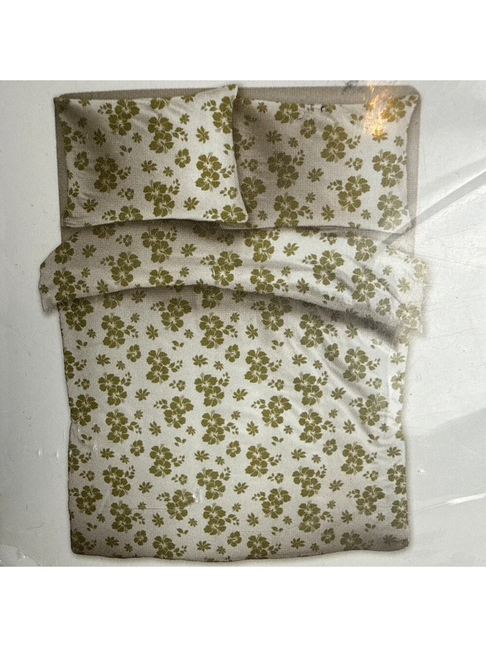 Ikea VARTOREL King Duvet cover and pillowcases green - NEW 304.985.50